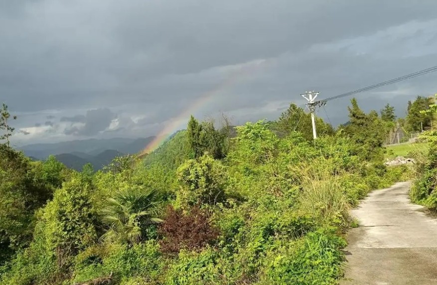 濾光片 山上拍攝的彩虹圖片